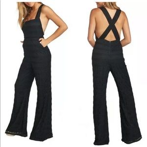Show me Your MUMU (black) judy lace jumpsuit NWT